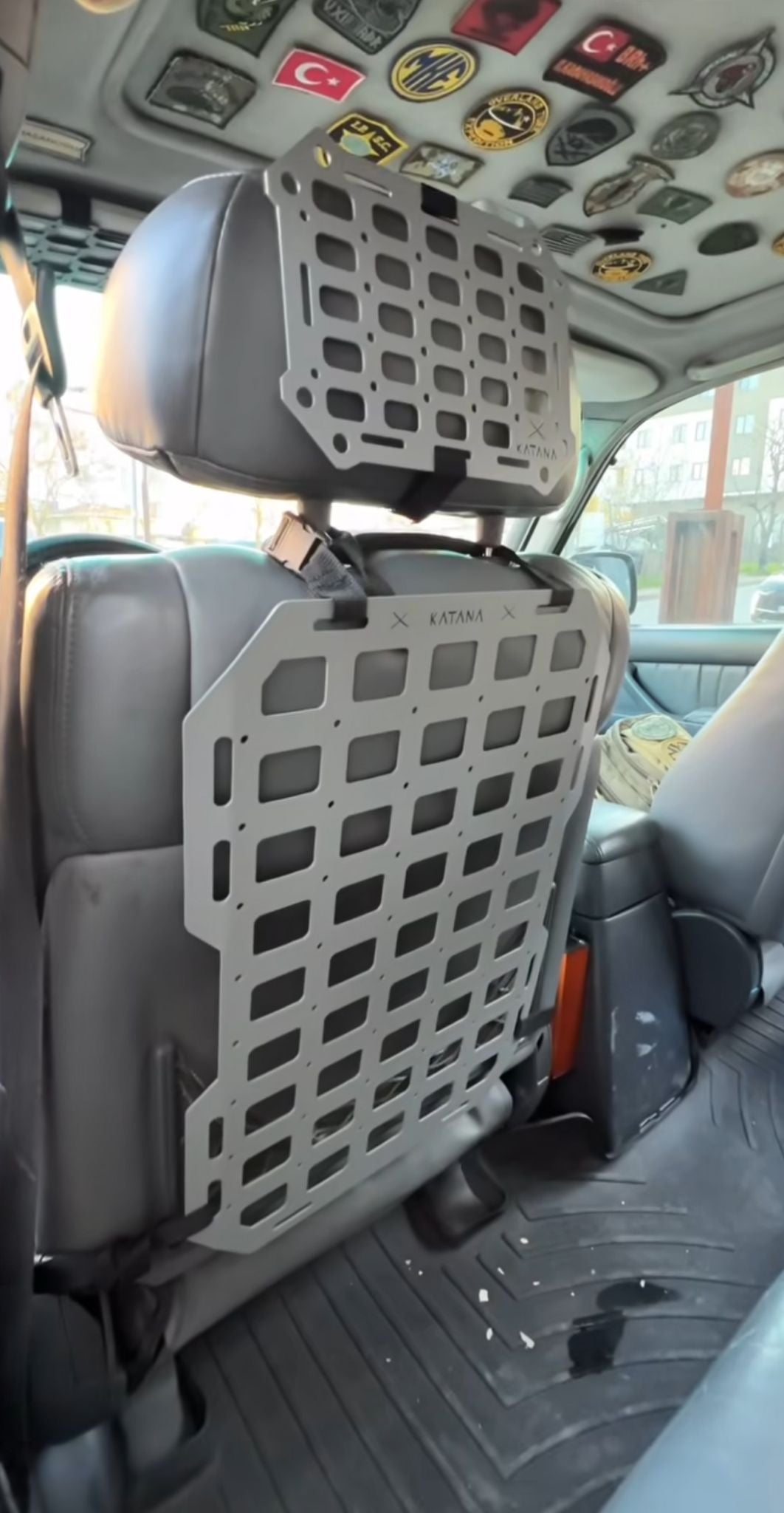 Seat-back & Headrest MOLLE Panel Organizer