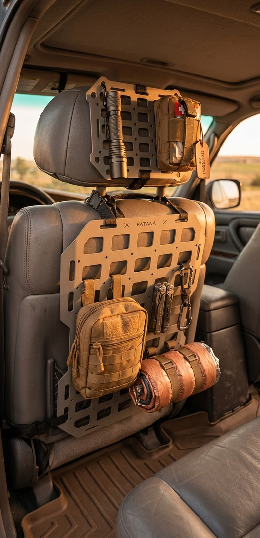 Seat-back & Headrest  MOLLE Panel Organizer