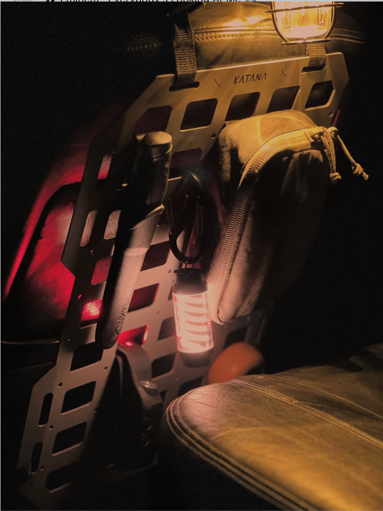 Seat-back & Headrest  MOLLE Panel Organizer